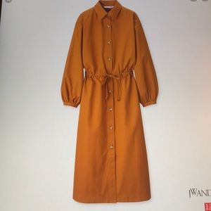 Jwanderson twill shirt dress brown L